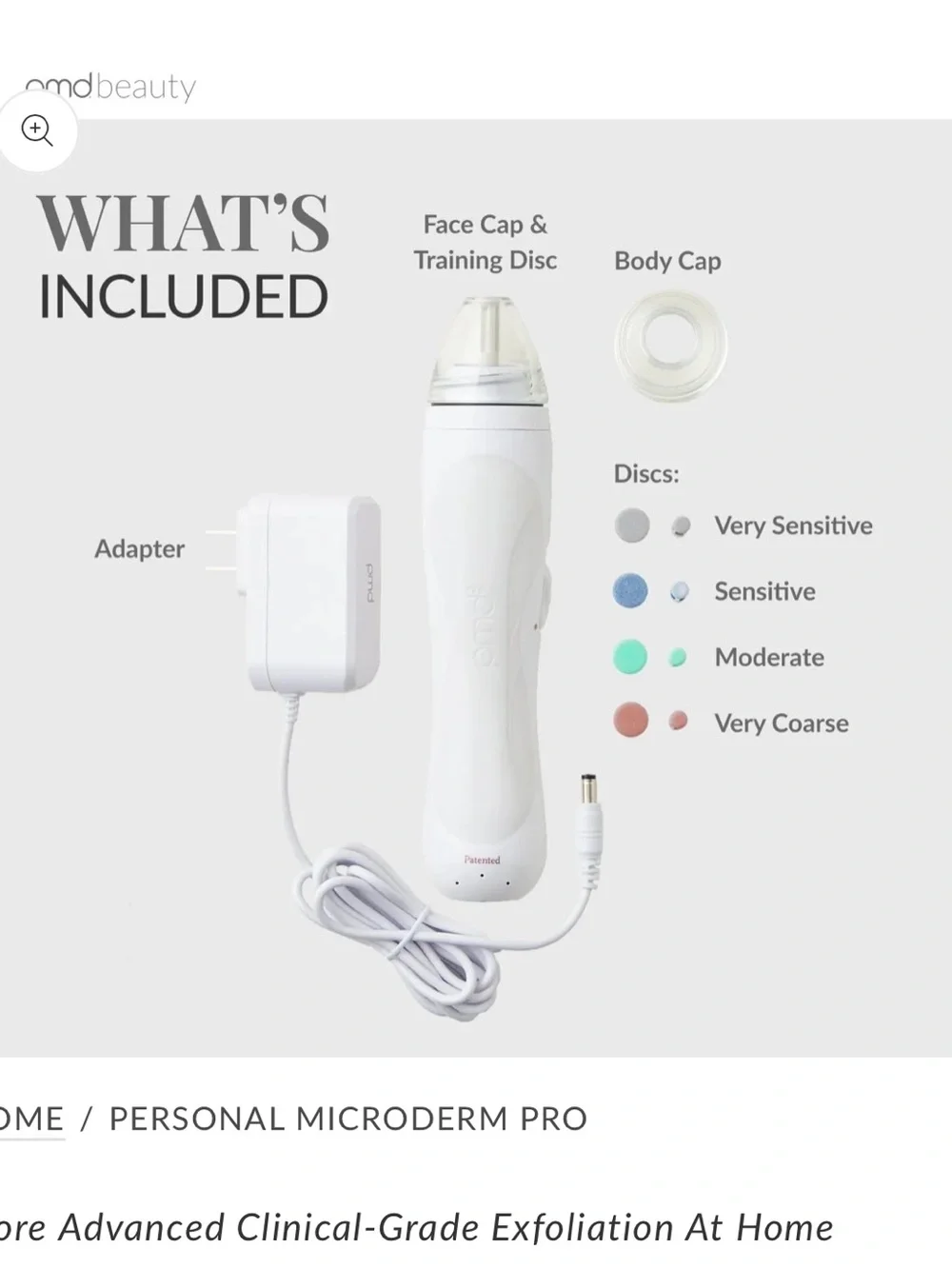 NEW PMD Advanced Exfoliation Device Personal Microderm Pro in white